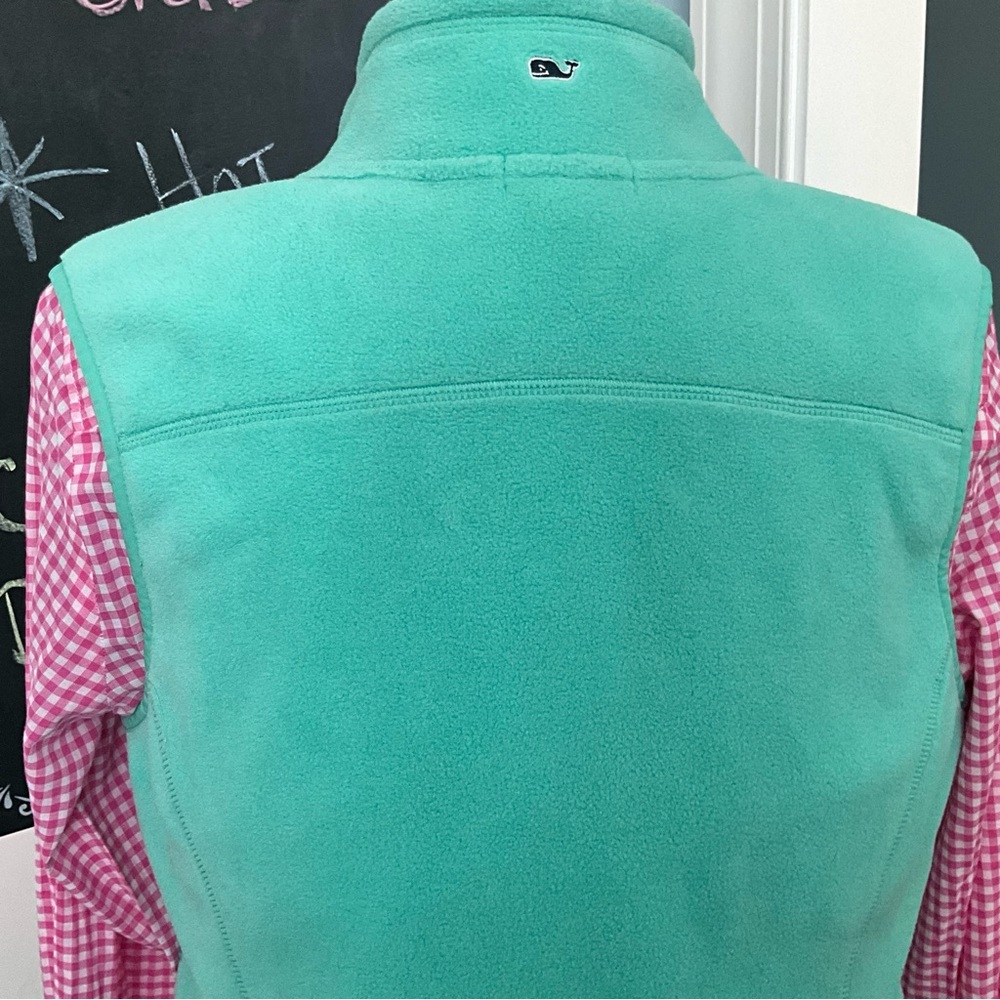 Vineyard Vines Seafoam Green Vest - Size Medium Mint Winter Vest - Picture 10 of 12